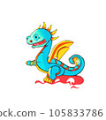 Zodiac dragon that can be used for New Year's cards Zodiac dragon that can be used for New Year's cards 105833786