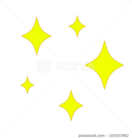 Illustration of a shiny and shiny sparkle Illustration of a shiny and shiny sparkle 105833962