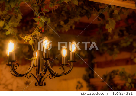 retro lighting 105834381