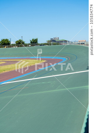 Sunny summer sky and scenery of a bicycle racetrack in Ishikawa Prefecture | Keirin image | Uchinada Town, Kahoku-gun, Ishikawa Prefecture Sunny summer sky and scenery of a bicycle racetrack in Ishikawa Prefecture | Keirin image | Uchinada Town, Kahoku-gun, Ishikawa Prefecture 105834774