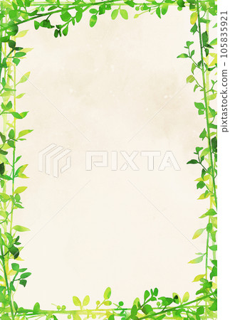 Background material_watercolor_plant 105835921