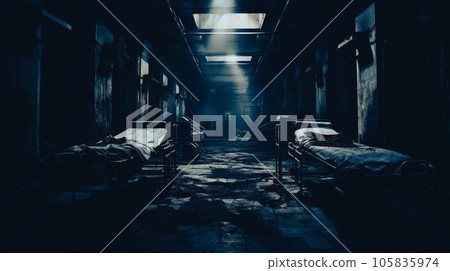 Abandoned hospital with horror taste 105835974