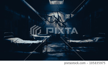 Abandoned hospital with horror taste 105835975