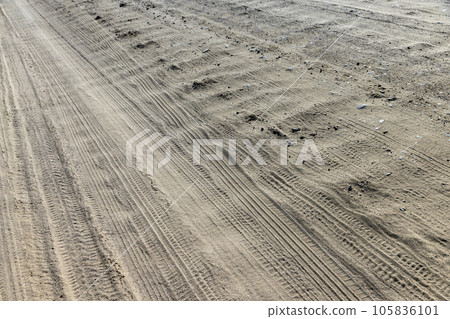 Rural road for cars and transport 105836101