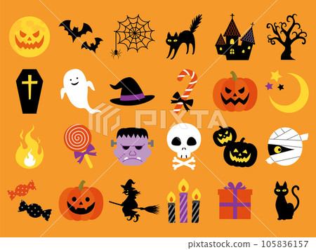 Halloween icon set Halloween icon set 105836157