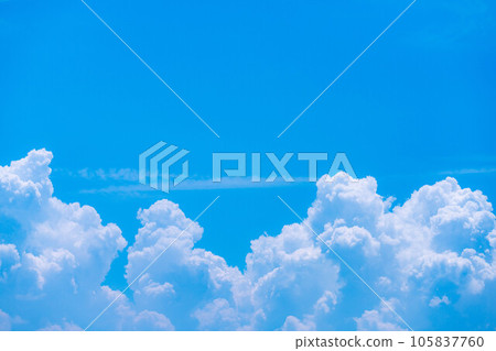 [Summer material] Summer sky image [Nagano Prefecture] 105837760