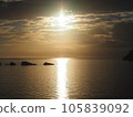 Sunset over the sea 105839092