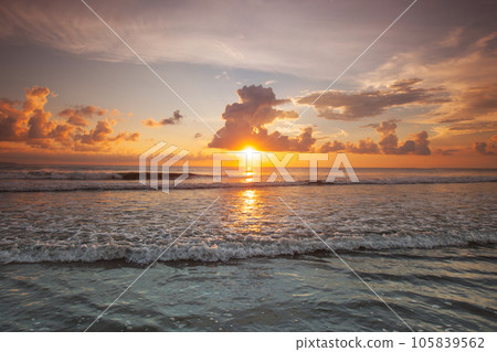 Sunset over sea on Bali Sunset over sea on Bali 105839562