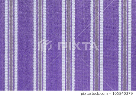 Natural purple linen texture with striped pattern as background, wallpaper 105840379