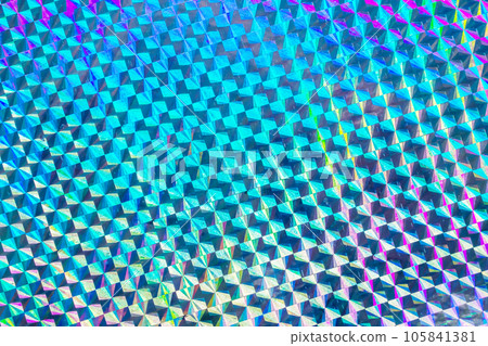 Holographic rainbow foil iridescent texture abstract hologram background 105841381