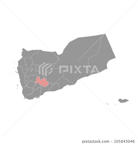 Al Bayda governorate, administrative division of the country of Yemen. Vector illustration. 105843046