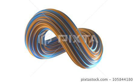 Spiral loop made of 3d lines Spiral loop made of 3d lines 105844180