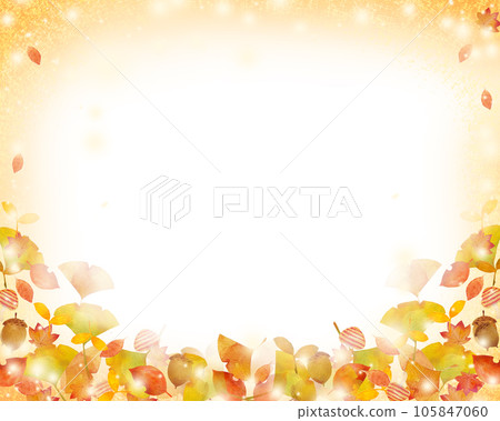 Fashionable autumn white back frame such as maple, maple and acorn 105847060