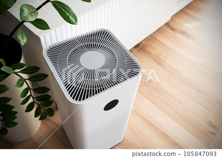 Air purifier in home. Smart home devices 105847093