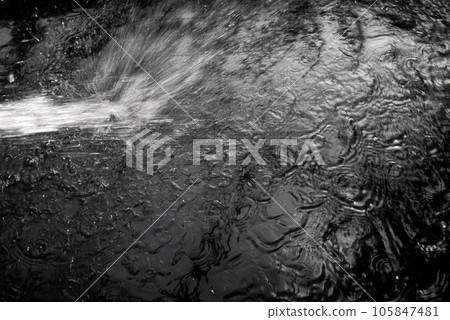 水擊打在玻璃上,濺起漣漪 水擊打在玻璃上,濺起漣漪 105847481