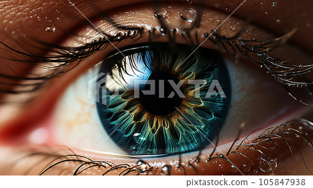 A huge mystical eye of a human person, for posters, ads, flyers, coaches and lifestyle consultant 105847938