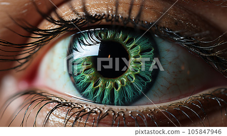 A huge mystical eye of a human person, for posters, ads, flyers, coaches and lifestyle consultant 105847946