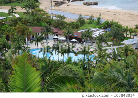 Pool with sea view 105848034