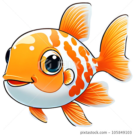 gold fish cartoon gold fish cartoon 105849103