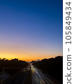 road in the sunset 105849434
