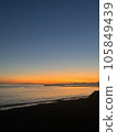 Sunset over the sea 105849439