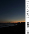 Sunset over the sea 105849447