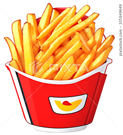 french fries in a bucket 105849649