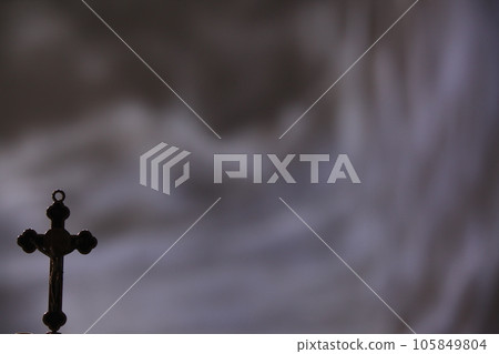 Metal Church cross closeup 105849804