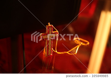 Metal Church cross closeup 105849985