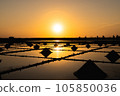 Salt fields and sunset in Tainan, Taiwan 105850036