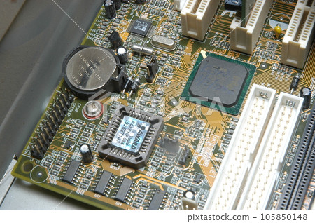 Computer Hardware Macro shot Computer Hardware Macro shot 105850148