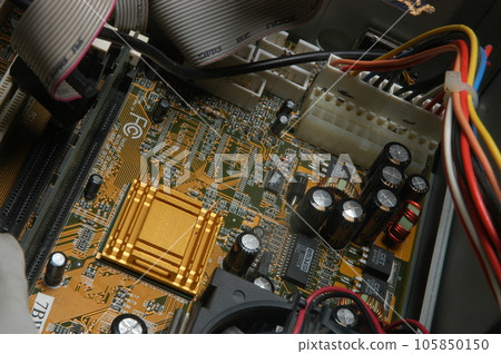 Computer Hardware Macro shot Computer Hardware Macro shot 105850150