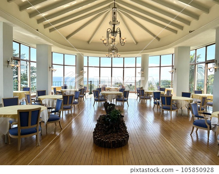 Restaurant terrace with sea view Restaurant terrace with sea view 105850928