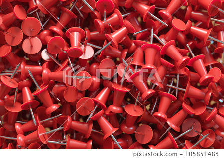 several assorted colors of plastic push pins several assorted colors of plastic push pins 105851483