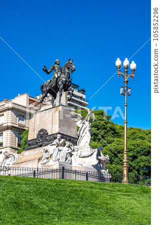 Bartolome Mitre Statue at Mitre Square in Buenos Aires, Argentina It honors former Argentine president Bartolome Mitre Bartolome Mitre Statue at Mitre Square in Buenos Aires, Argentina It honors former Argentine president Bartolome Mitre 105852296