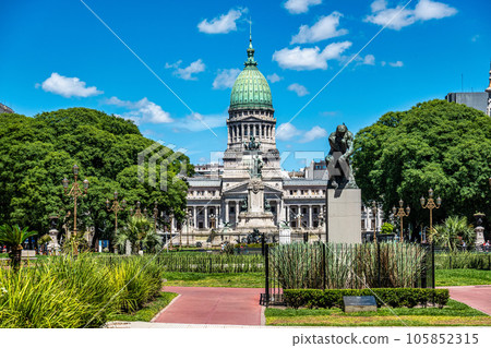The Palace of the Argentine National Congress, Palacio del Congreso in Buenos Aires, Argentina The Palace of the Argentine National Congress, Palacio del Congreso in Buenos Aires, Argentina 105852315