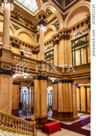 Teatro Colon, Colon Theater, one of the world's best opera houses, the cultural icon of Buenos Aires, Argentina 105852316