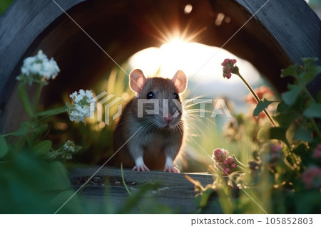 crazy mouse Stock Illustration