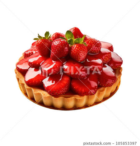 Tart with berries isolated Tart with berries isolated 105853397