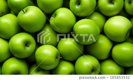 Lots of green apples. Background of apples. Lots of green apples. Background of apples. 105853532