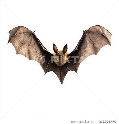 Flying Bat Isolated on White Background. Generative ai 105854229