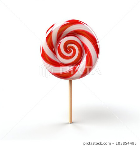 Lollipop Isolated on White Background. Generative ai 105854493