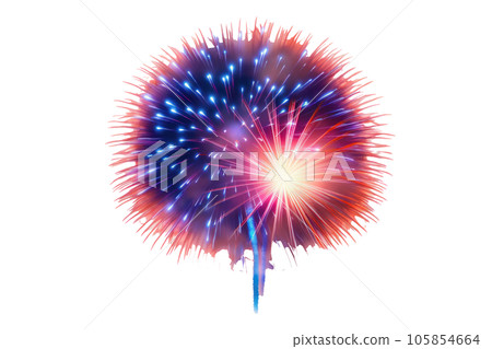 Colorful fireworks isolated Colorful fireworks isolated 105854664