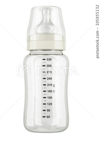 Empty baby bottle, 3D rendering - Stock Illustration [105855132] - PIXTA