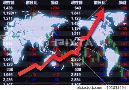 Economic image material Economic image material 105855664