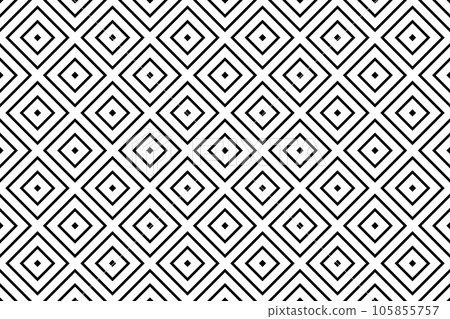 Seamless Geometric Checked Pattern. White Textured Background. Vector Art. 105855757