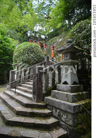 Stone steps leading to Kurama Temple, Sakyo Ward, Kyoto City Stone steps leading to Kurama Temple, Sakyo Ward, Kyoto City 105855955