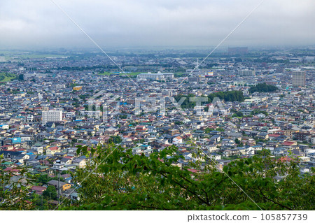 Yamagata city seen from the summit of Mt. Yamagata city seen from the summit of Mt. 105857739
