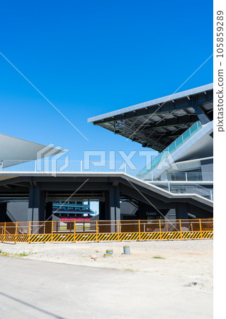 Kanazawa Municipal Soccer Stadium under redevelopment | Kanazawa Stadium | Taken in August 2023 | Kanazawa City, Ishikawa Prefecture 105859289