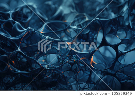 Close-up of spongy structures, generated AI 105859349